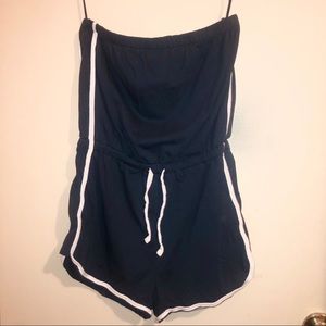 Live Love Dream Navy Blue Romper